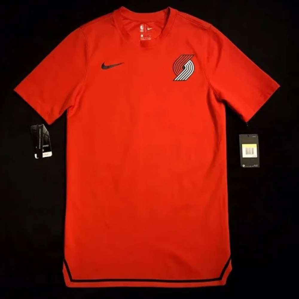 Nike Portland Trailblazers Shirt Men's Size Large New L Blazers Damian Lillard
